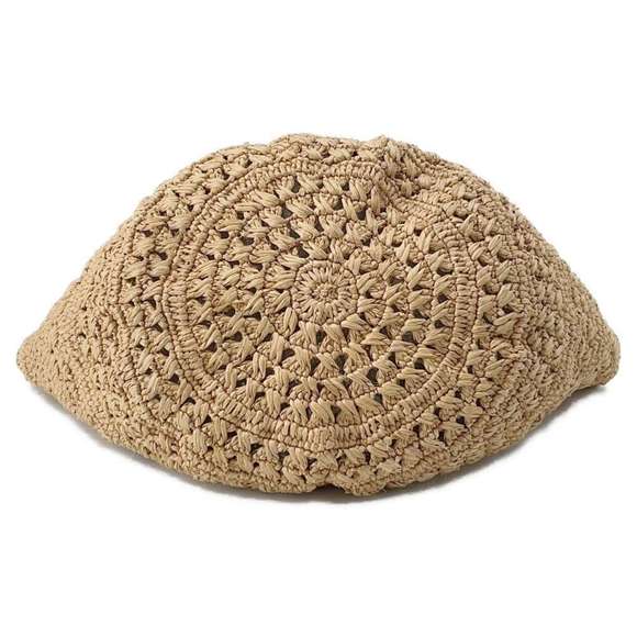 Saint Laurent Paris Pannier Crochet Raffia Basket Bag Beige Brown - Picture 3 of 13